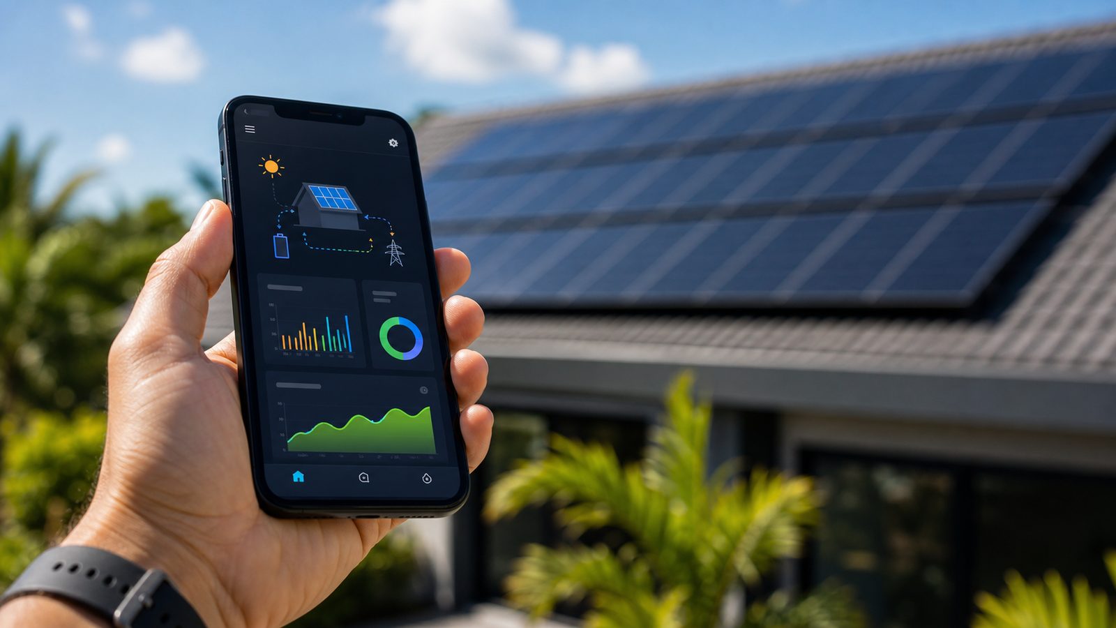 Solar monitoring app