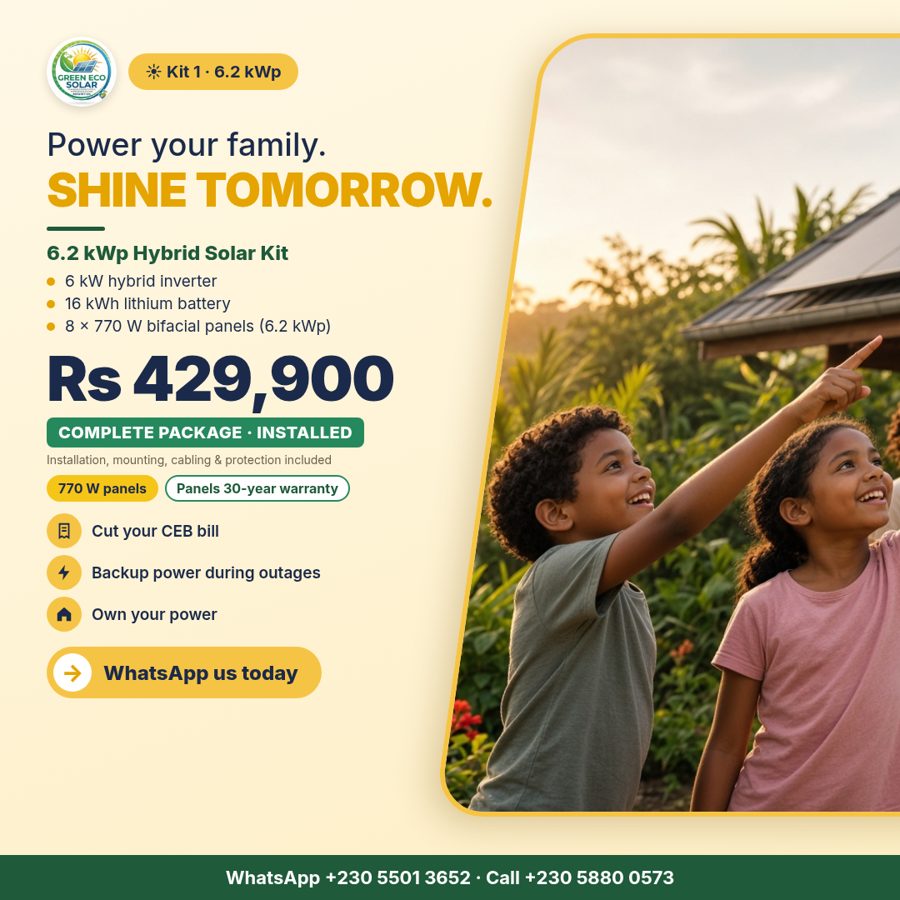 Kit 1 · 6 kW Hybrid Solar Kit